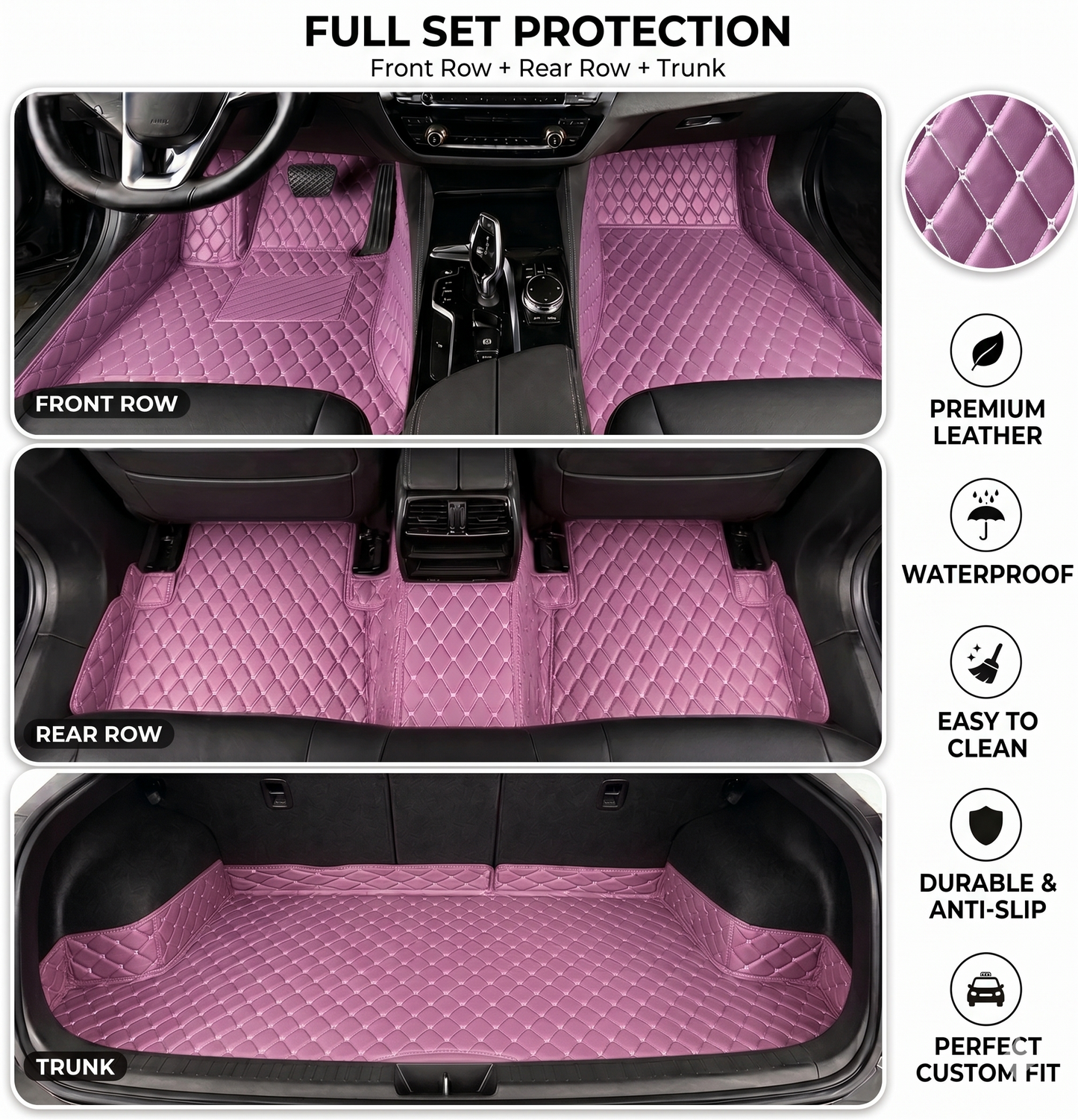 🔥 Best Seller 50% OFF 🔥 Elvie Heavy Duty Universal Fit Car Mats, SUVs, and Trucks
