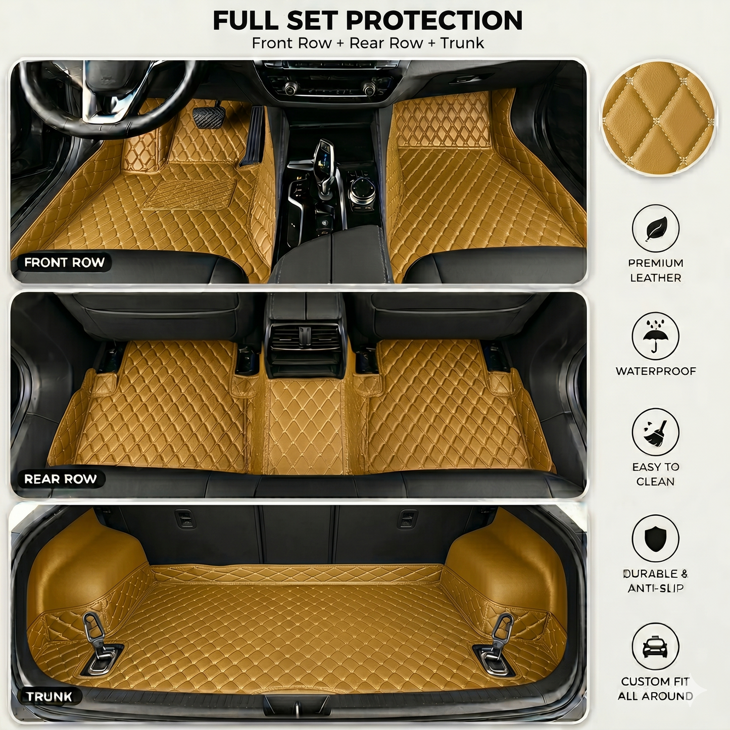 🔥 Best Seller 50% OFF 🔥 Elvie Heavy Duty Universal Fit Car Mats, SUVs, and Trucks