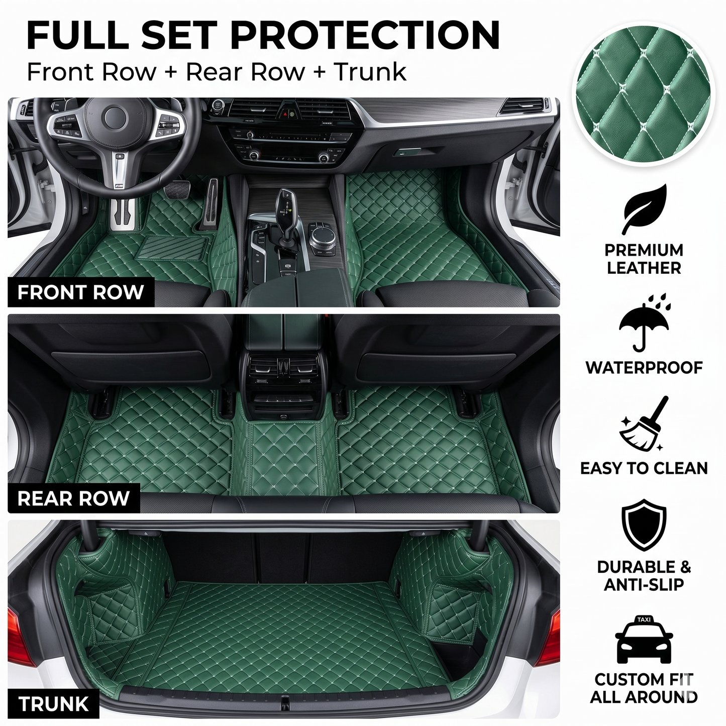 🔥 Best Seller 50% OFF 🔥 Elvie Heavy Duty Universal Fit Car Mats, SUVs, and Trucks
