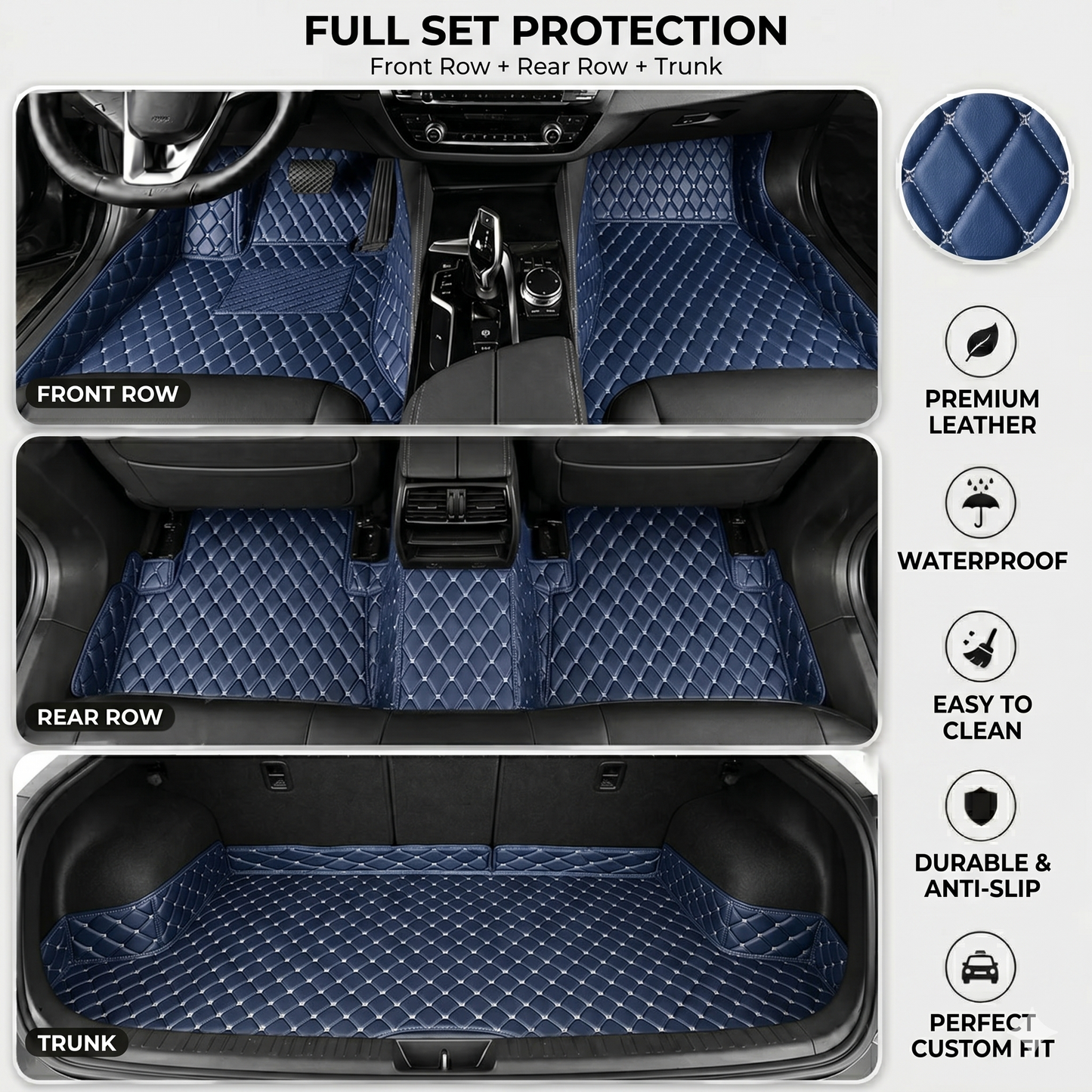 🔥 Best Seller 50% OFF 🔥 Elvie Heavy Duty Universal Fit Car Mats, SUVs, and Trucks