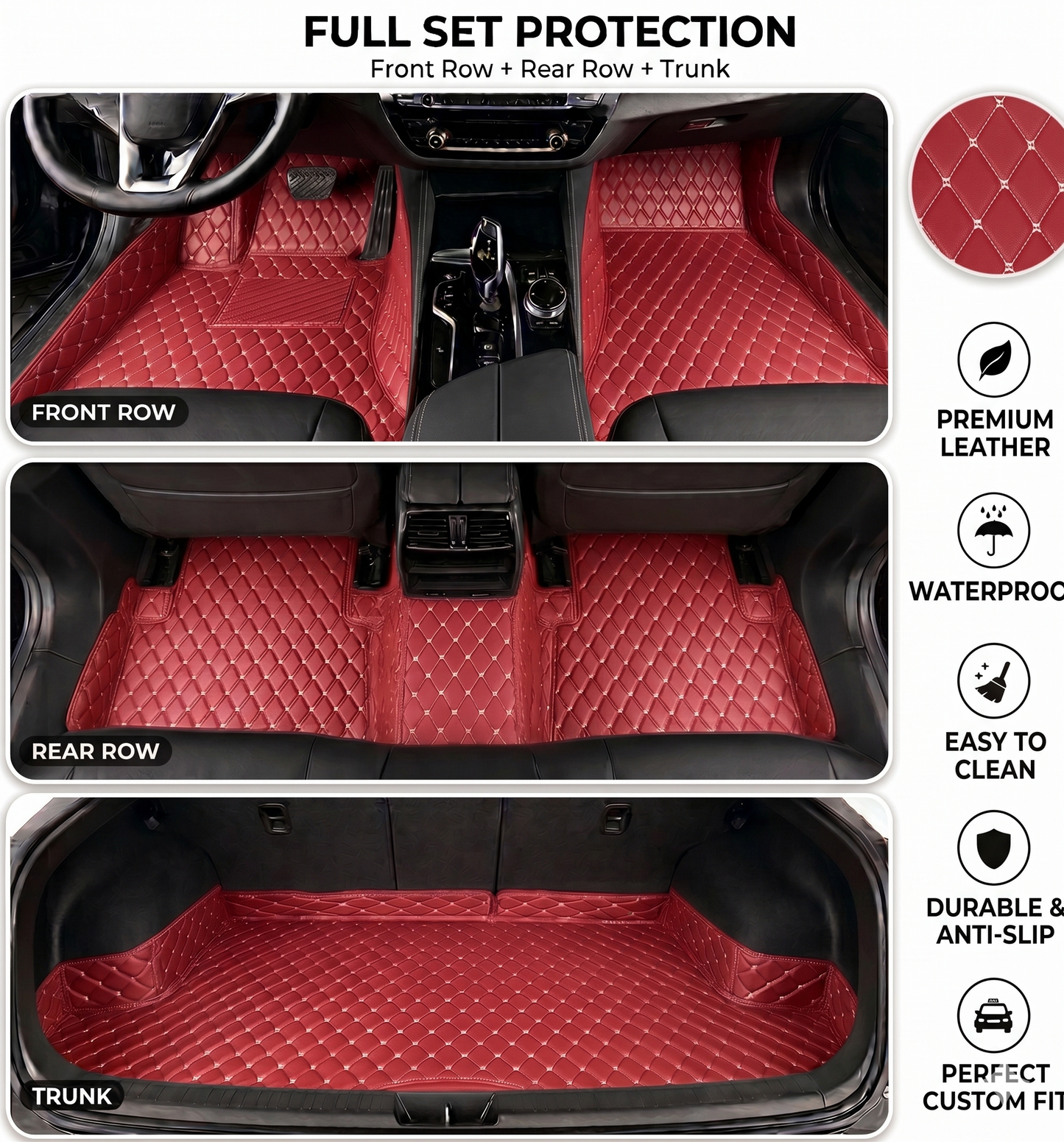 🔥 Best Seller 50% OFF 🔥 Elvie Heavy Duty Universal Fit Car Mats, SUVs, and Trucks