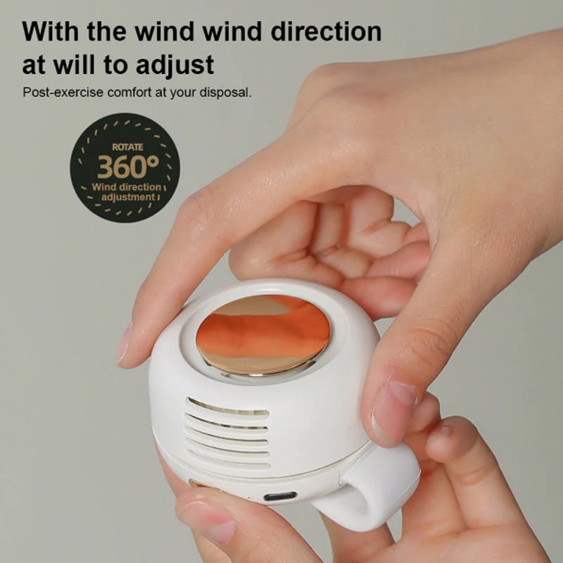 🎁Hot Sale 50% OFF⏳Small Whirlwind Clip Waist Neck Fan